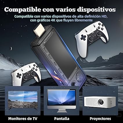 🎮 Consola Retro X9 Pro – Con mas de 37.000 Juegos | 2 Mandos Inalámbricos | HDMI | 45 Emuladores