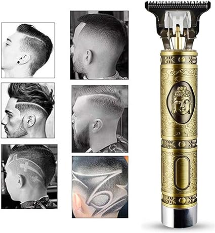 Maquina de corte de pelo Afeitadora De Barba para Hombre Recargable Máquina  de Afeitar y Corte de Pelo Perfilar - KLACK BUDA, Dorado